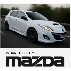 Aufkleber passend für Powered by Mazda Seitenaufkleber Aufkleber Satz 200mm