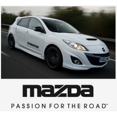 Aufkleber passend für Mazda passion for the road Seitenaufkleber Aufkleber Satz 800mm