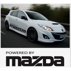 Decal to fit Powered by Mazda Turbo sport racing side decal set 1400mm