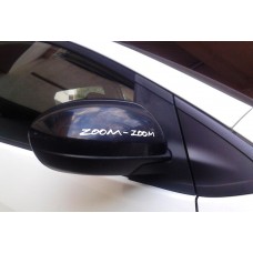 Decal to fit Mazda Zoom-zoom wing mirror decal Emblem Logo 2pcs. 15cm