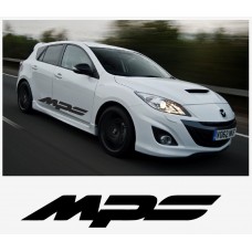 Aufkleber passend für Mazda MPS sport racing Seitenaufkleber Aufkleber Satz 1400mm