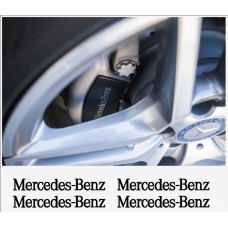 Aufkleber passend für Mercedes Benz Felgen- Fenster- Bremssattel- Spiegel Aufkleber 4 Stk. 110mm