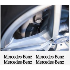Aufkleber passend für Mercedes Benz Felgen- Fenster- Bremssattel- Spiegel Aufkleber 4 Stk. 80mm