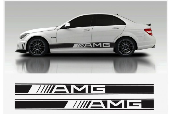 Decal to fit AMG Mercedes side decal 2 pcs. set 2150mm