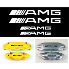 Decal to fit AMG Mercedes brake caliper decal - 4 pcs in Set 87mm + 107mm