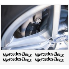 Decal to fit Mercedes Benz rim- window- brake caliper- mirror decal 4 pcs. 107mm+87mm