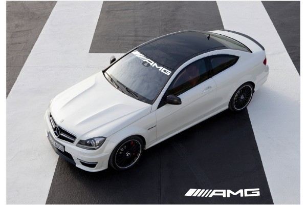 Decal to fit Mercedes Benz AMG windscreen decal – new logo 