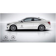 Decal to fit Mercedes Benz side decal con stelle 35cm 2 pcs. Set