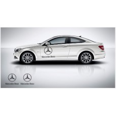 Decal to fit Mercedes Benz side decal con stelle 60cm 2 pcs. Set