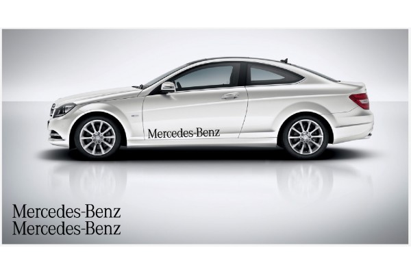 Aufkleber passend für Mercedes Benz Seitenaufkleber 100cm 2Stk. Satz