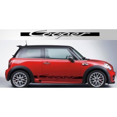 Decal to fit Mini Cooper S Vinyl Side Decal Graphic Pair