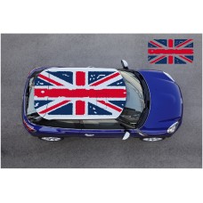 Aufkleber passend für Mini Cooper Vinyl Aufkleber Dachaufkleber Flagge Union Flag Englisch Abgenutz effekt 180cm x 98cm