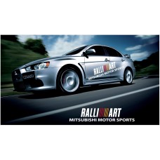 Aufkleber passend für Mitsubishi Lancer Evolution Rally Art Seitenaufkleber Aufkleber 1800mm 2Stk. Satz