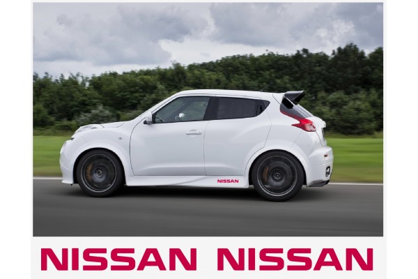 Aufkleber passend für Nissan Nismo motorsport Seitenaufkleber Aufkleber 20 cm 2Stk.