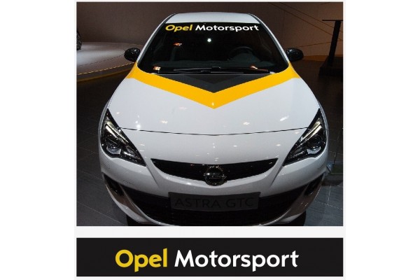 Decal to fit Opel Motorsport windscreen sun stripe decal