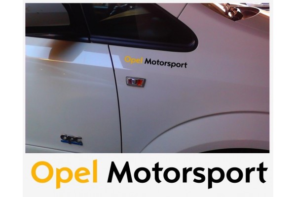 Decal to fit Opel Motorsport side decal 22cm 2 pcs.