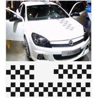 Decal to fit Opel OPC bonnet roof decal tail decal ctailer flag stripe set Astra