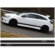 Decal to fit Opel OPC side decal stripe 2pcs. set 225cm Corsa Astra