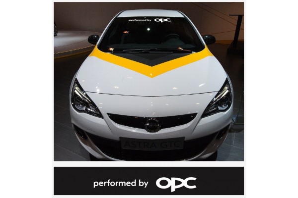 Decal to fit Opel performed by OPC windscreen sun stripe decal