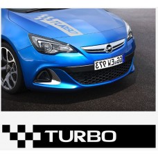 Decal to fit Opel Turbo bonnet decal Astra Corsa Vectra Zafira A B C D E F G H