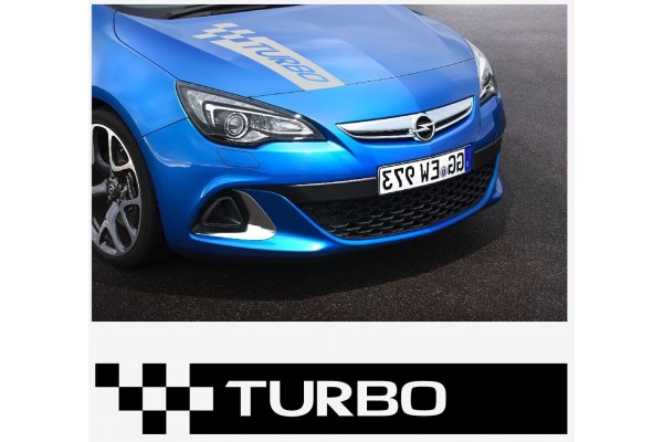 Aufkleber passend für Opel Turbo Motorhaube haube Aufkleber Astra Corsa Vectra Zafira A B C D E F G H