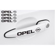 Decal to fit Opel door handledecal 4 pcs. Astra Vectra Zafira Corsa Meriva Insignia