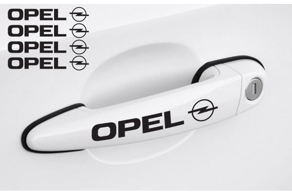 Decal to fit Opel door handledecal 4 pcs. Astra Vectra Zafira Corsa Meriva Insignia