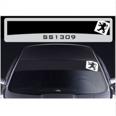 Decal to fit Peugeot windscreen sun stripe decal