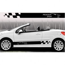 Decal to fit Peugeot side decal 2 pcs. set 206 207 208 306 307 308