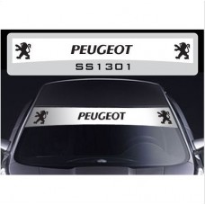 Decal to fit Peugeot windscreen sun stripe decal