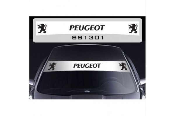 Decal to fit Peugeot windscreen sun stripe decal