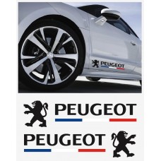 Aufkleber passend für Peugeot Seitenaufkleber Aufkleber 2 Stk.Satz 60cm 206 207 208 306 307 308