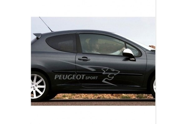 Decal to fit Peugeot side decal 2 pcs. set 150cm 206 207 208 306 307 308