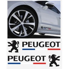 Aufkleber passend für Peugeot Seitenaufkleber Aufkleber 2 Stk.Satz 30cm 206 207 208 306 307 308