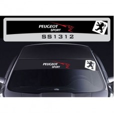 Decal to fit Peugeot Sport windscreen sun stripe decal