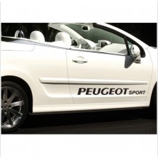 Aufkleber passend für Peugeot Sport Seitenaufkleber Aufkleber 2 Stk. Satz 100cm 206 207 208 306 307