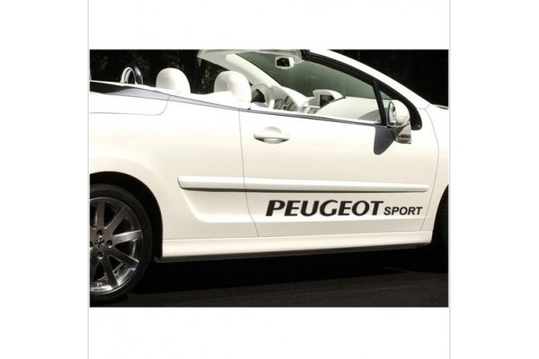 Aufkleber passend für Peugeot Sport Seitenaufkleber Aufkleber 2 Stk. Satz 100cm 206 207 208 306 307