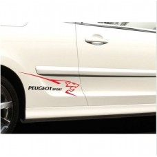 Decal to fit Peugeot Sport side Lion decal 2 pcs.set 40cm 206 207 208 306 307 308