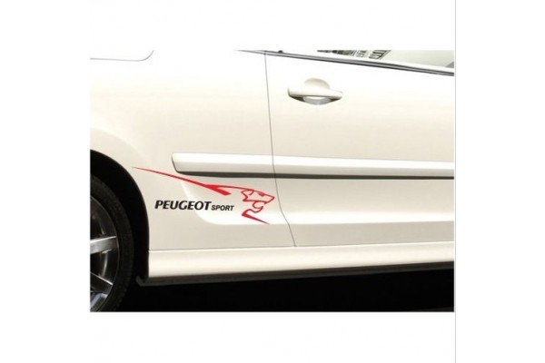 Decal to fit Peugeot Sport side Lion decal 2 pcs.set 40cm 206 207 208 306 307 308