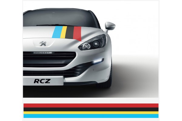 Decal to fit Peugeot Sport Motorsport Rally Stripe decal 45cm x 125cm