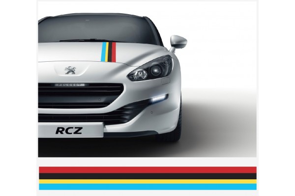 Decal to fit Peugeot Sport Motorsport Rally Stripe decal 15cm x 125cm