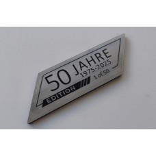 Custom Number 50 Jahre Edition Plaque for BMW, 1975-2025 Anniversary Interior Badge
