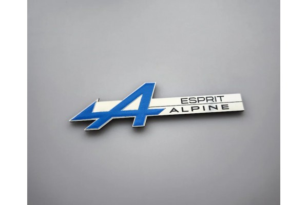 Esprit Alpine Badge for Renault, Custom Signature Name Plaque, Dashboard Decal Sticker