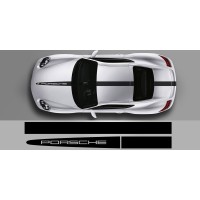 Aufkleber passend für Porsche Cayman GT4 Center Racing Stripe Decal