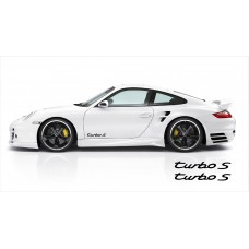 Aufkleber passend für Porsche turbo S Seitenaufkleber Aufkleber 2Stk, Satz 350mm