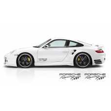 Aufkleber passend für Porsche Boxster / Cayman 981 Triple Stripe Vinyl Decal Two Tone