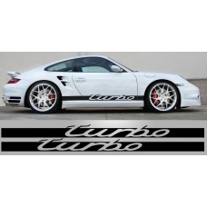 Aufkleber passend für Porsche 997 Checkered Side Stripe Vinyl Decal