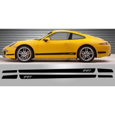 Aufkleber passend für Porsche 991 Tapered Script Side Decal Graphic