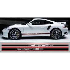 Decal to fit Porsche 911 Two Tone Triple Side Stripe Vinyl Decal