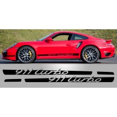 Aufkleber passend für Porsche 911 Turbo Tapered Script Side Decal